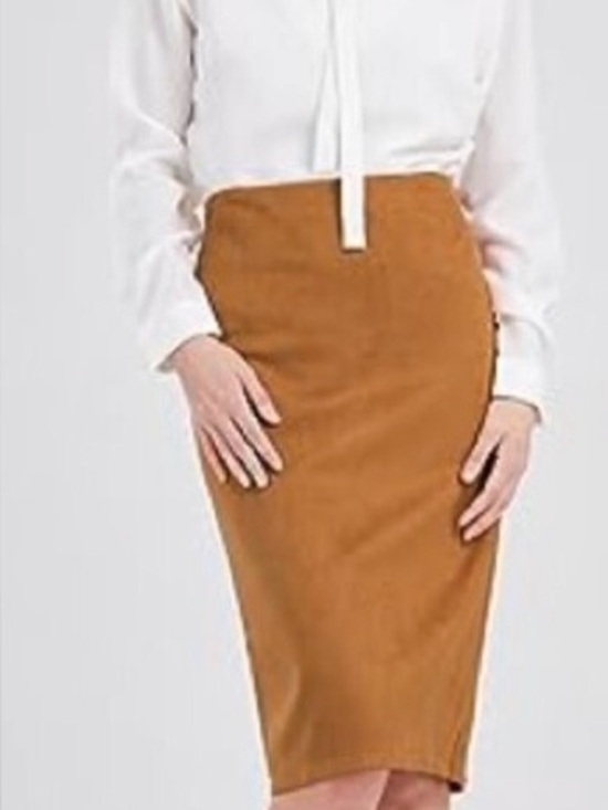 ANTONIO MELANI Dresses & Skirts - Antonio Melani Faux suede high-waisted lightweight pencil skirt